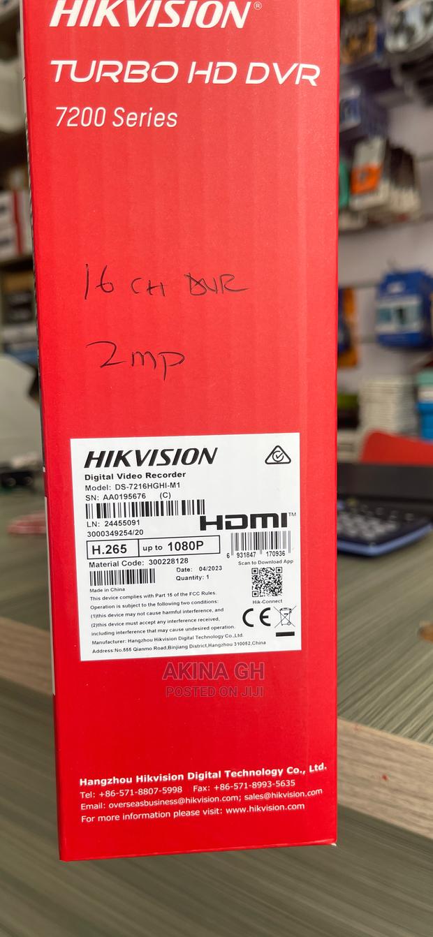 Hikvision 16ch DVR 1080p Turbo Hd Ds-7216hghi-M1 · Photo 3