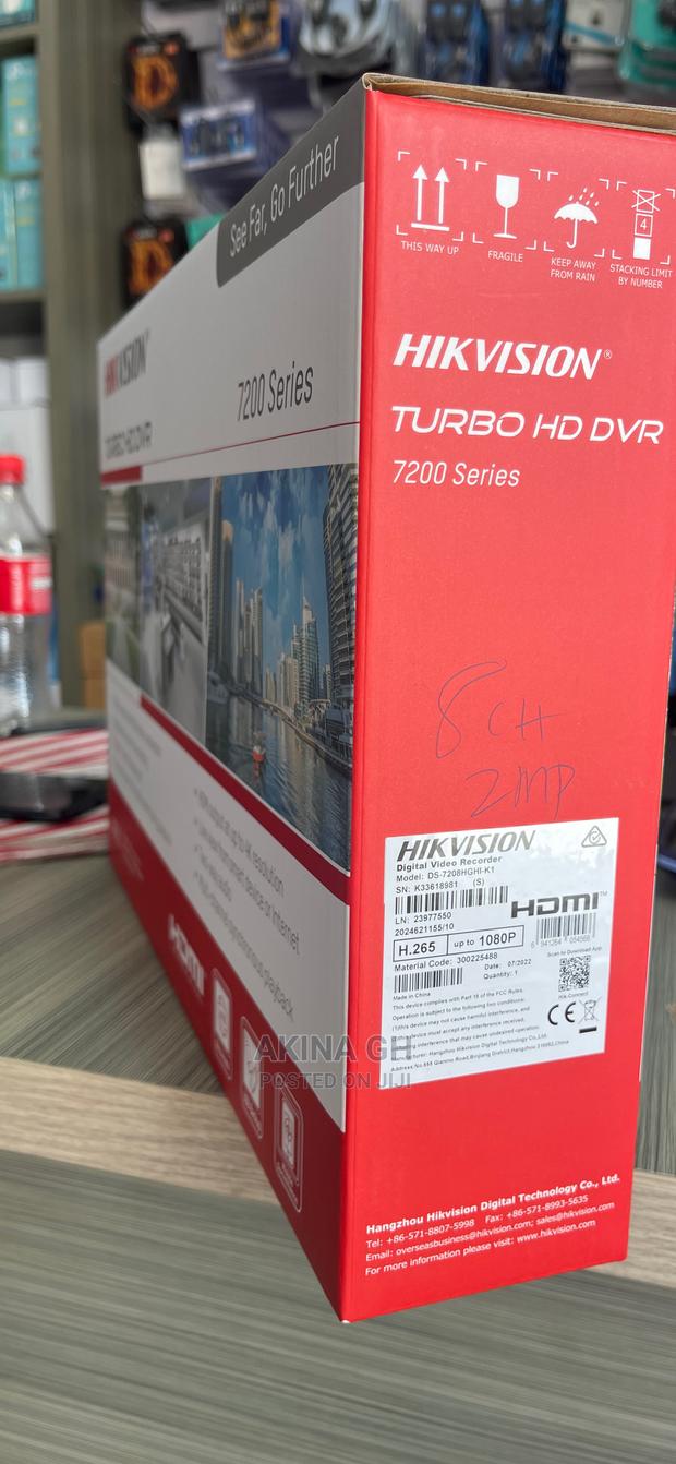 Hikvision 8ch DVR 2mp With Audio Support Ds-7208hgh1- · Photo 1