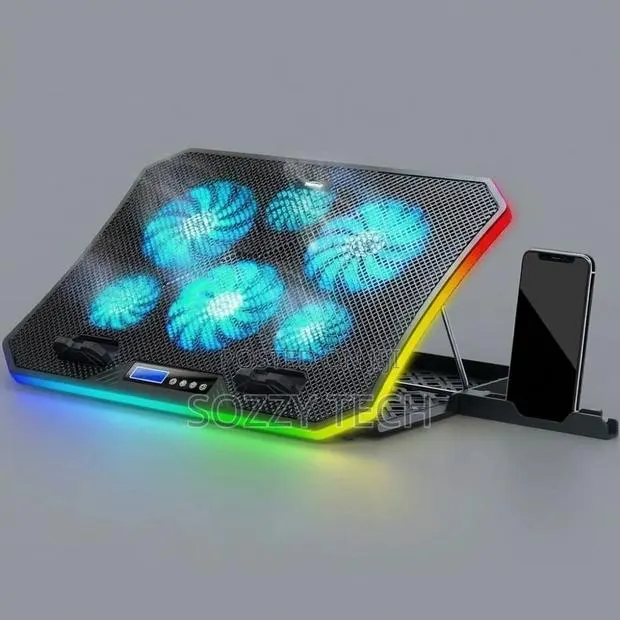 TopMate C12 Laptop Cooling Pad RGB Gaming Notebook Cooler for Desk/Lap · Photo 1