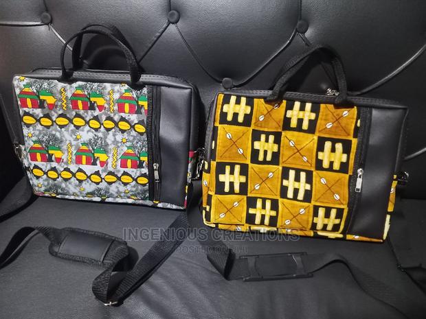 African Print /Leather Offlice/Laptop Bag · Photo 1