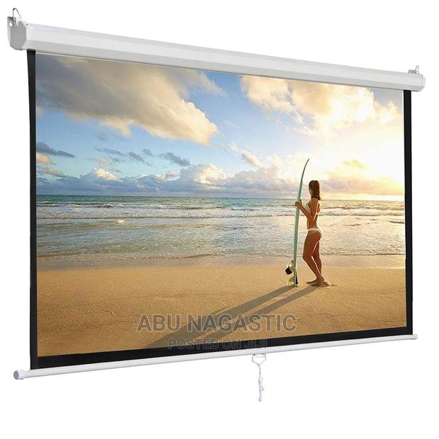 Manual Pull Down Projector Screen 243×243 · Photo 2