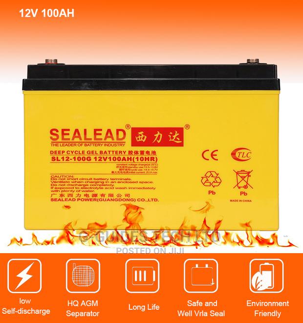 Sealead 12v 100ah Ups Battery, 12v 100ah Gel Solar Battery · Photo 4