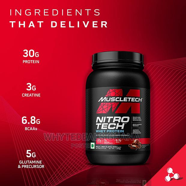 Muscletech Nitrotech Whey Protein Isolate 4 MUSCLE GAIN 2LBS · Photo 2