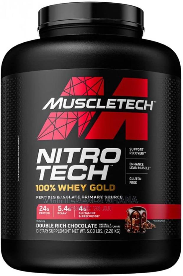 Nitrotech Whey Gold Protein Powder for Muscle GROWTH 5lbs · Photo 1