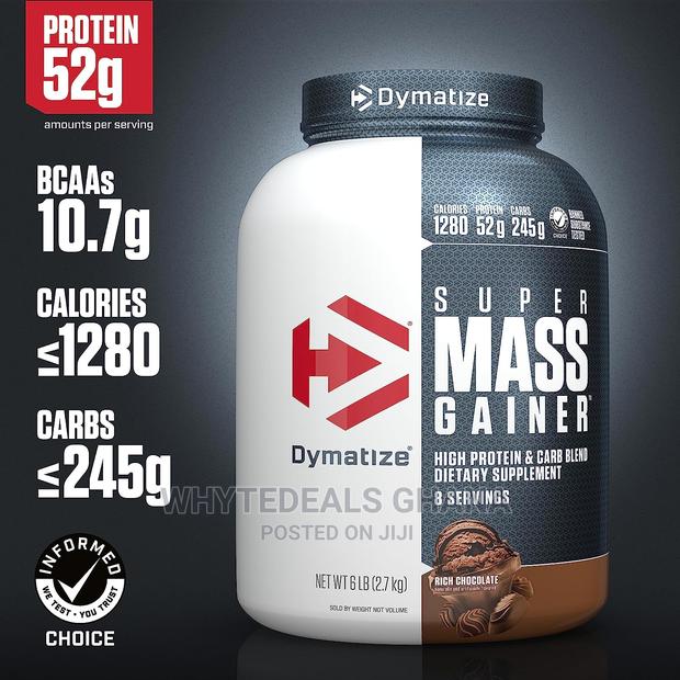Dymatize Super Mass Gainer Protein Bcaas WEIGHT GAINER 6LBS · Photo 2
