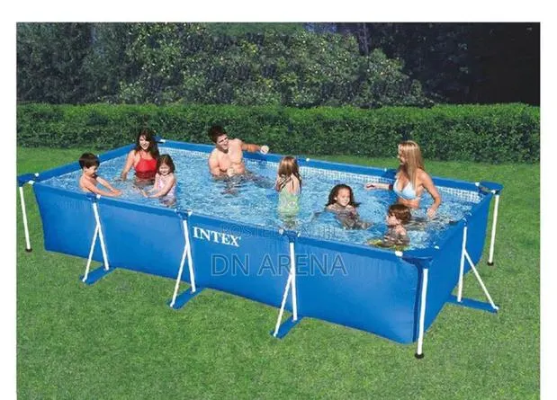 Intex Rectangular Portable Frame Pool 14ft Above Ground · Photo 1