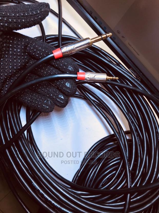 Durable Thick Cables 3.5mm Jack to 6.5mm Jack TRS Cables · Photo 2