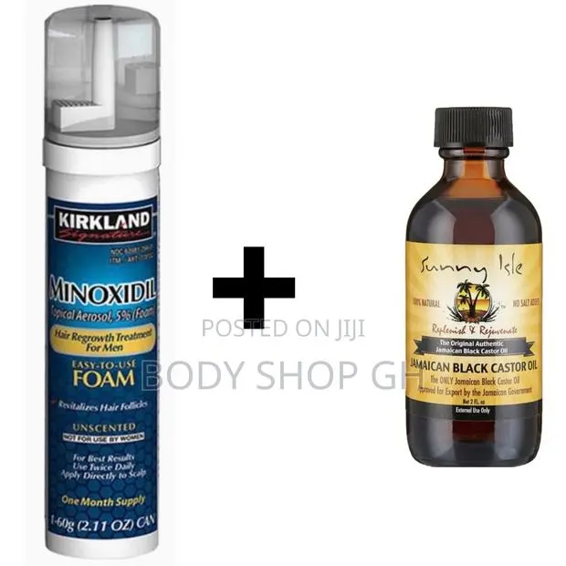 Kirkland Minoxidil Foam + Castor Oil for Beard Growth · Photo 1