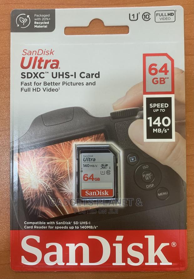 Sandisk Ultra SDHC Camera Memory Card - 64gb 140mbps · Photo 1