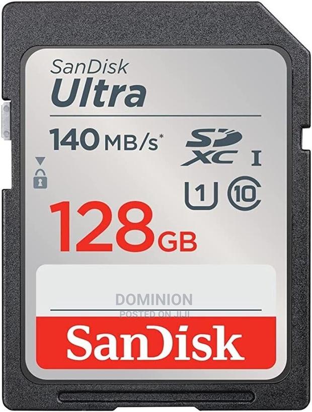 Sandisk Ultra 128gb SDXC Memory Card 140mbs · Photo 1
