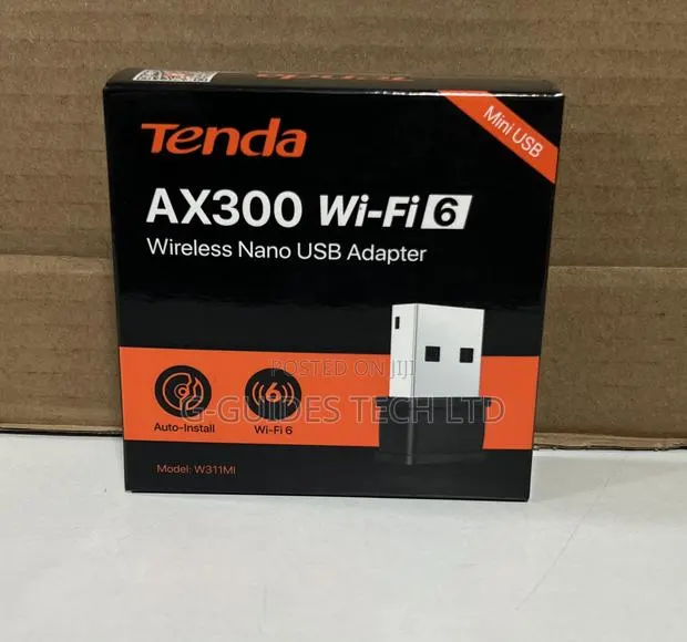Tenda Ax300 Wi-fi 6 Usb Wireless Adapter · Photo 1
