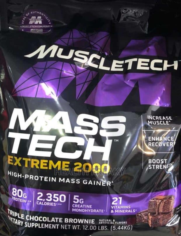 Masstech Extreme 2000 Mass Gainer Whey Muscle Builder 12lb · Photo 1