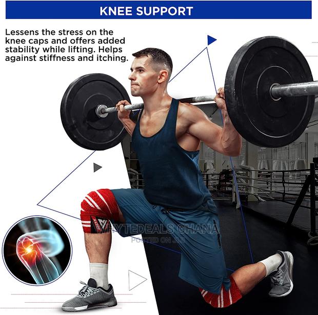 High Quality RDX Knee Wraps Squatting-Leg Press Workout Fit · Photo 2