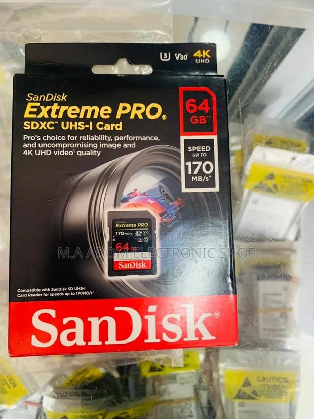 Professional Sandisk 64GB Extreme PRO · Photo 1