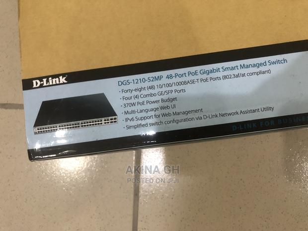 D-Link 48 Port Poe Gigabit Smart Managed Switch DGS-1210-52p · Photo 2