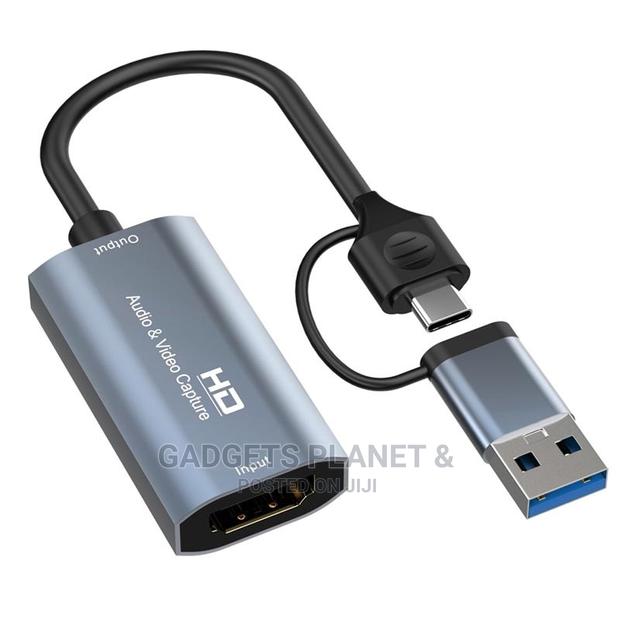 Usb-C/Usb-a to HDMI Video Capture Card - 2 in 1 · Photo 1