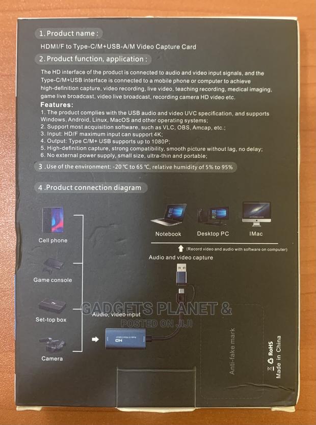 Usb-C/Usb-a to HDMI Video Capture Card - 2 in 1 · Photo 4