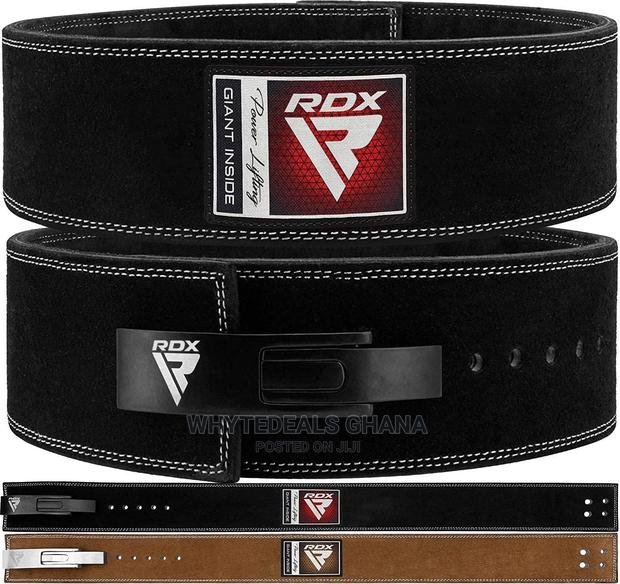 RDX Weightlifting LEVER BUCKLE Belt POWERLIFTING + Deadlifts · Photo 2