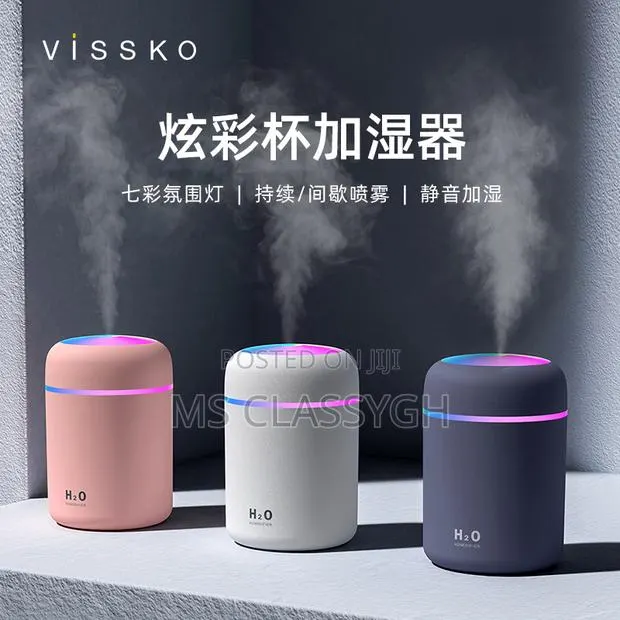 Colorful Cup Air Humidifier Room Office Desktop Home Car Hum · Photo 1