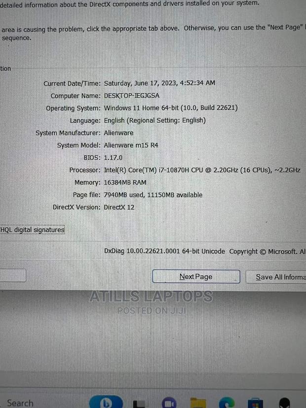 New Laptop Alienware M17x R2 16GB Intel Core I7 SSD 1T · Photo 6