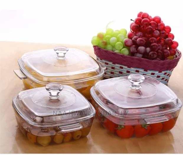3pcs High Heat Borosilicate Glass Bowls Set · Photo 1