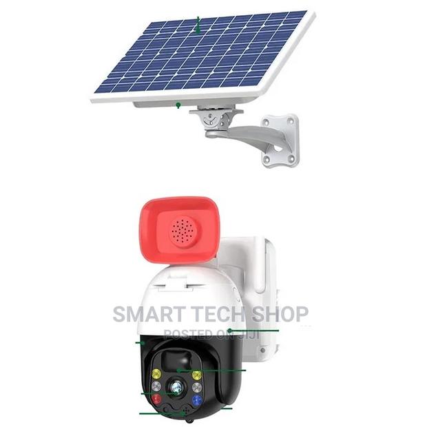 4MP PTZ Camera 4G or Wi-Fi Solar With Battery + Siren · Photo 3