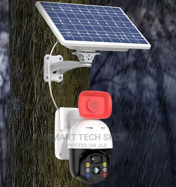 4MP PTZ Camera 4G or Wi-Fi Solar With Battery + Siren · Photo 1