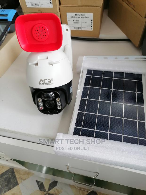 4MP PTZ Camera 4G or Wi-Fi Solar With Battery + Siren · Photo 2