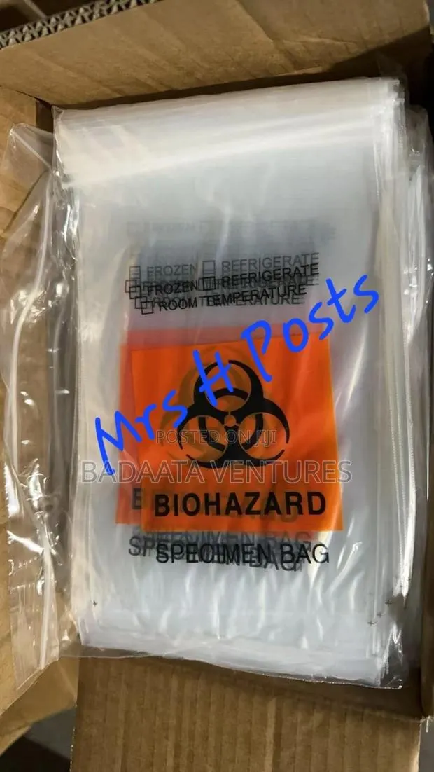 3-Place Biohazard Sample Bag(5×11") · Photo 1