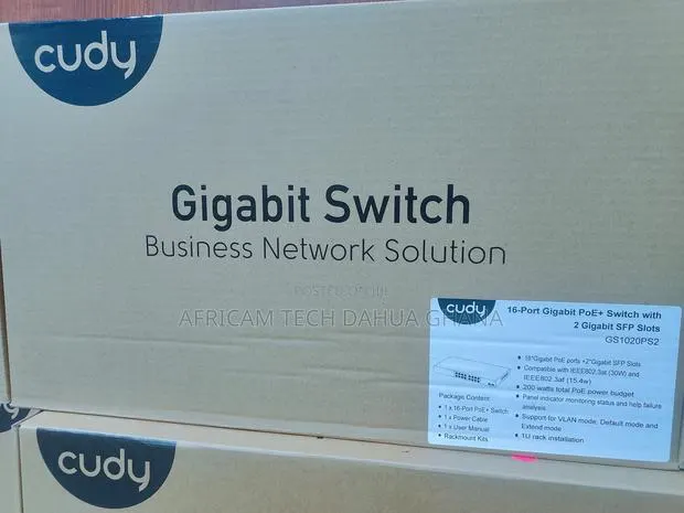 Cudy 16-Port Gigabit Poe+ Switch With 2 Gigabit SFP · Photo 1