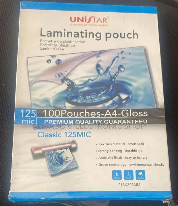 100 Pieces A3 Laminating Pouch Film · Photo 1
