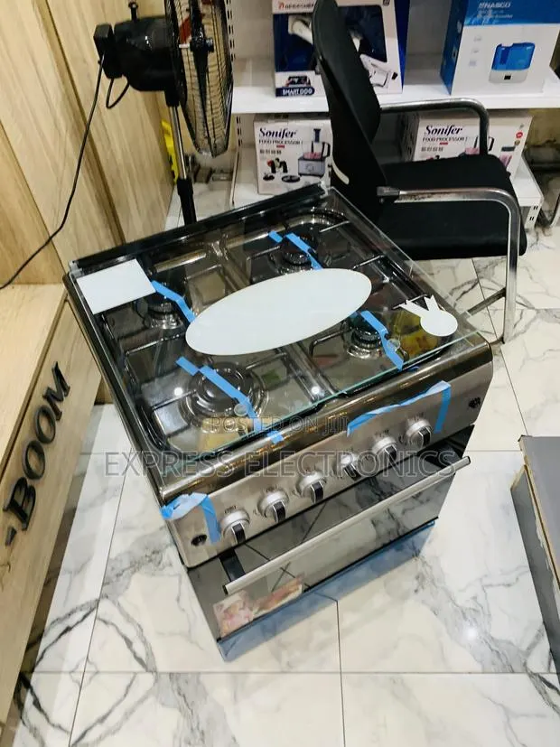 Call and Order Gas Cooker Oven 4burner New Line 60/60 Grill Rotisserie · Photo 1