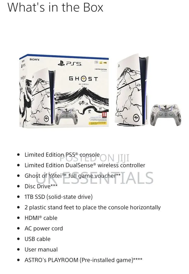 PlayStation 5 Ghost of Yotei Bundle Ps5 · Photo 1