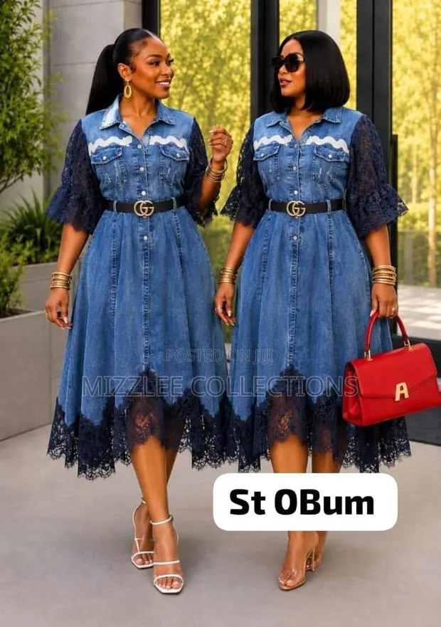 Beautiful Jeans Dress for Ladies M-2xl · Photo 1