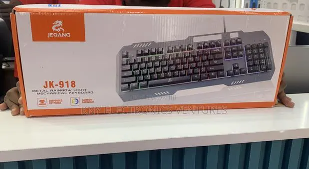 Jk-918 Metal Rainbow Mechanical Keyboard · Photo 1