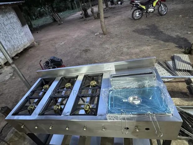 Stainless 6 in 1 Burner With Deep Fryer · Photo 2