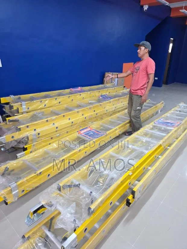 2x20 Steps Extension Fiberglass Ladder · Photo 1