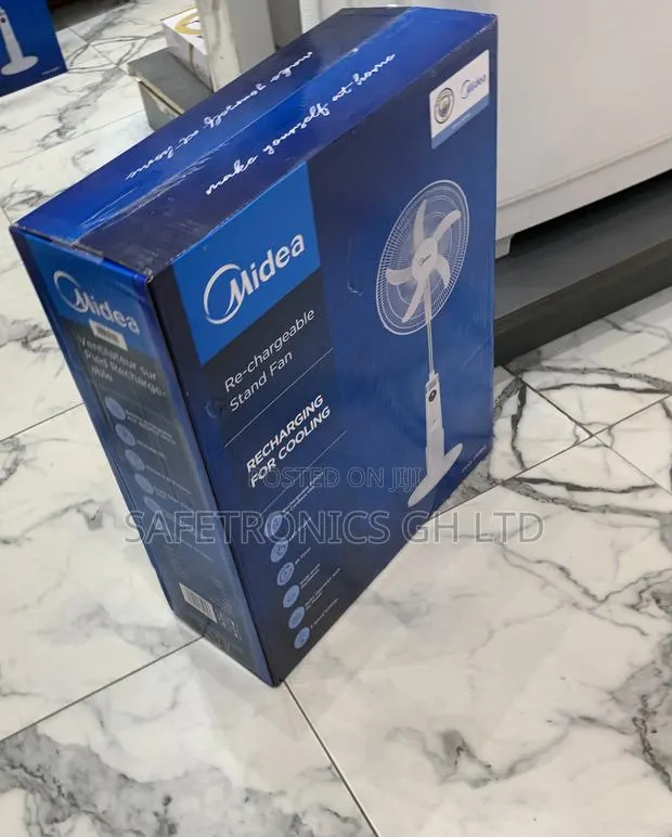 Purchase Excellent Midea 18′′ Rechargeable Stand Fan Model FS45-23MRD · Photo 1