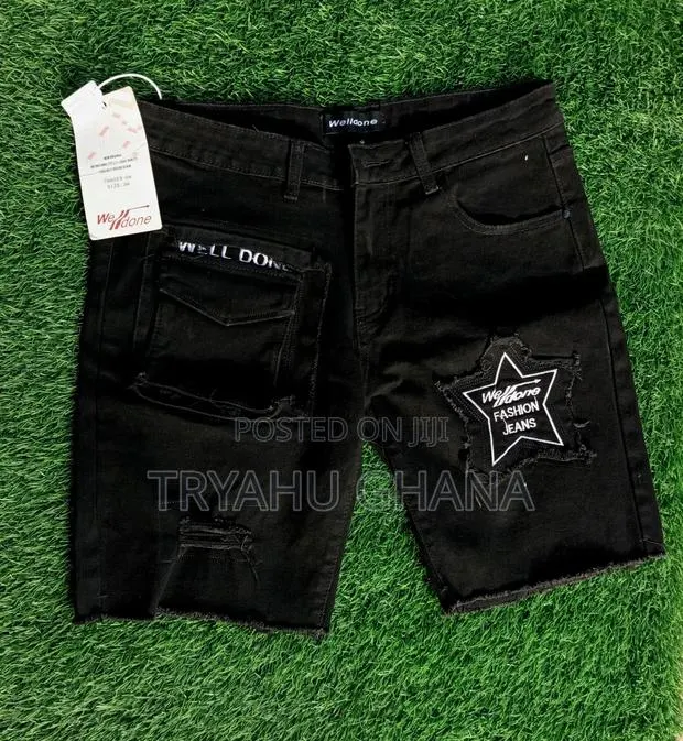 Original Quality Well-Done Black Jeans Shorts for Sale · Photo 1