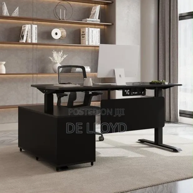 1.2 M Electric Adjustable Table With Drawers · Photo 1