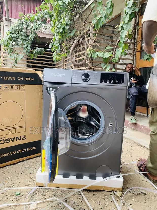 Place Your Order Nasco Nasfl-Js10kg-S Front Load Washing Machine– 10kg · Photo 1