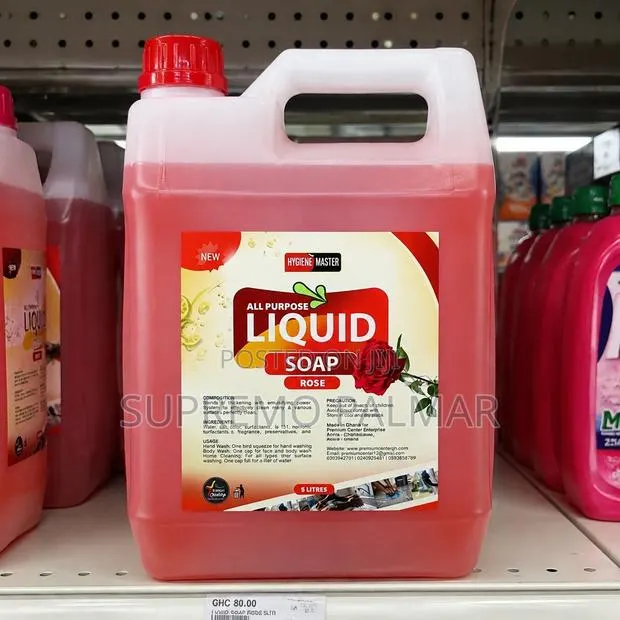 Rose All Purpose Liquid Soap 5l- Hygiene Master Antibacterial · Photo 1