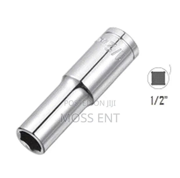 15mm 1/2 Inch Black Drive Socket Long Deep - Abds40015-St003 · Photo 1