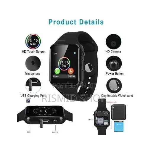 A1 GSM Smartwatch With Sim and Memory Card Slots · Photo 1