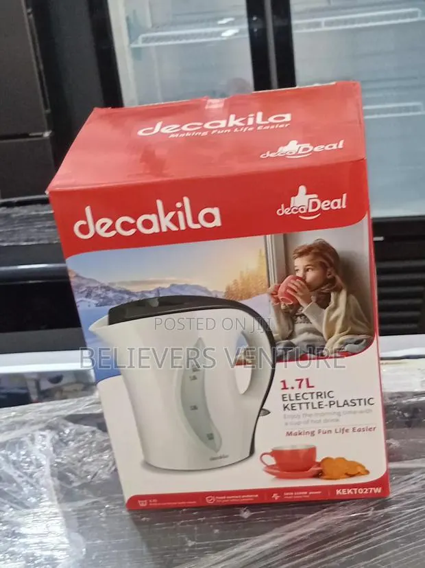 Decakila 1.7l Electric Kettle – Fast, Safe Reliable · Photo 1