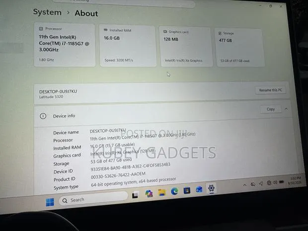 Laptop Dell Latitude 5320 2-in-1 16GB Intel Core i7 SSD 256GB