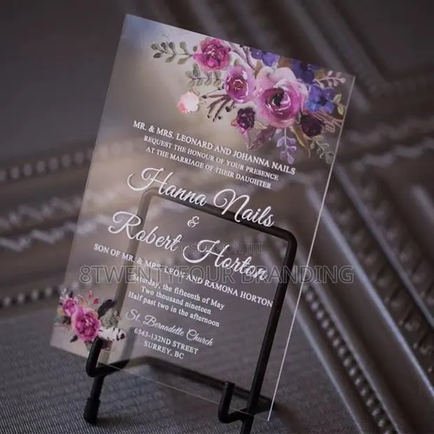 Acrylic Wedding Invitation (Moq: 50pcs) · Photo 6