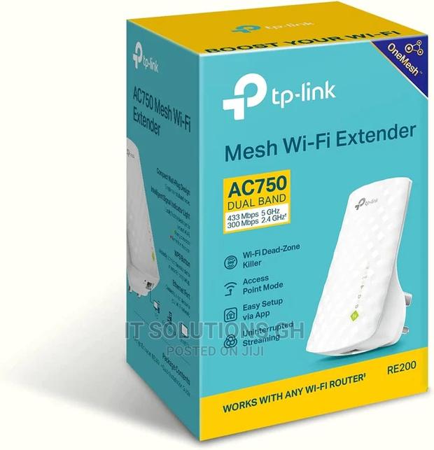 TP-LINK RE200 AC750 (300+433) AC Dual Band Wall-Plug Wifi Ra · Photo 1