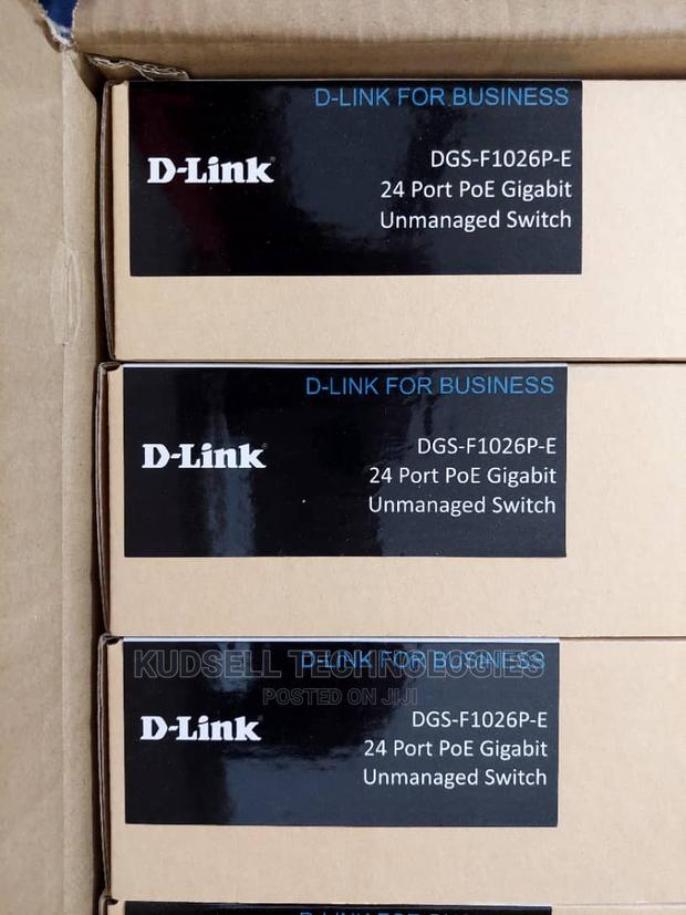 D-Link 24-Port Poe Gigabit Unmanaged Switch 2 SFP Ports · Photo 1