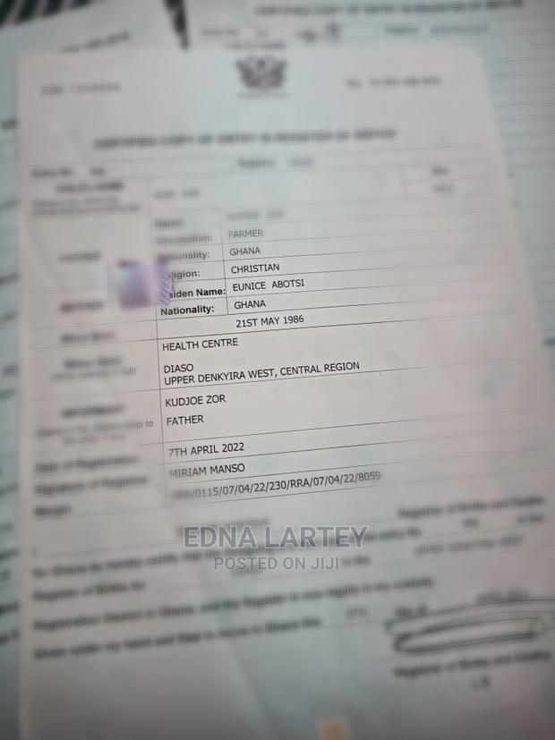 Birth Certificate